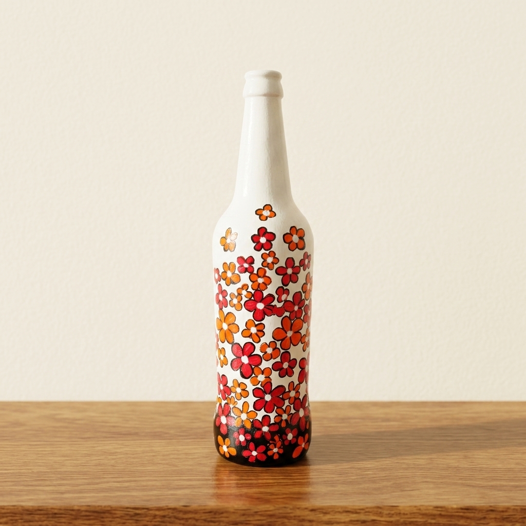 Foliage Hand-Painted Bottle view 3